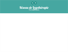 Tablet Screenshot of logotherapie.fr